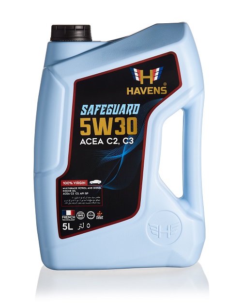 Havens Safeguard SAE 5W30 ACEA C2 C3, API SP, SN PLUS, SNCF 5L
